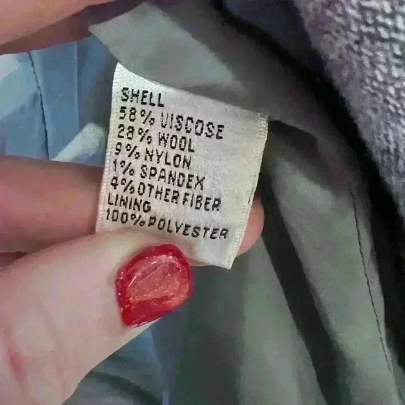 Women’s Talbots Light Gray Wool Blazer Jacket Size 8- Excellent Condition - Picture 3 of 5